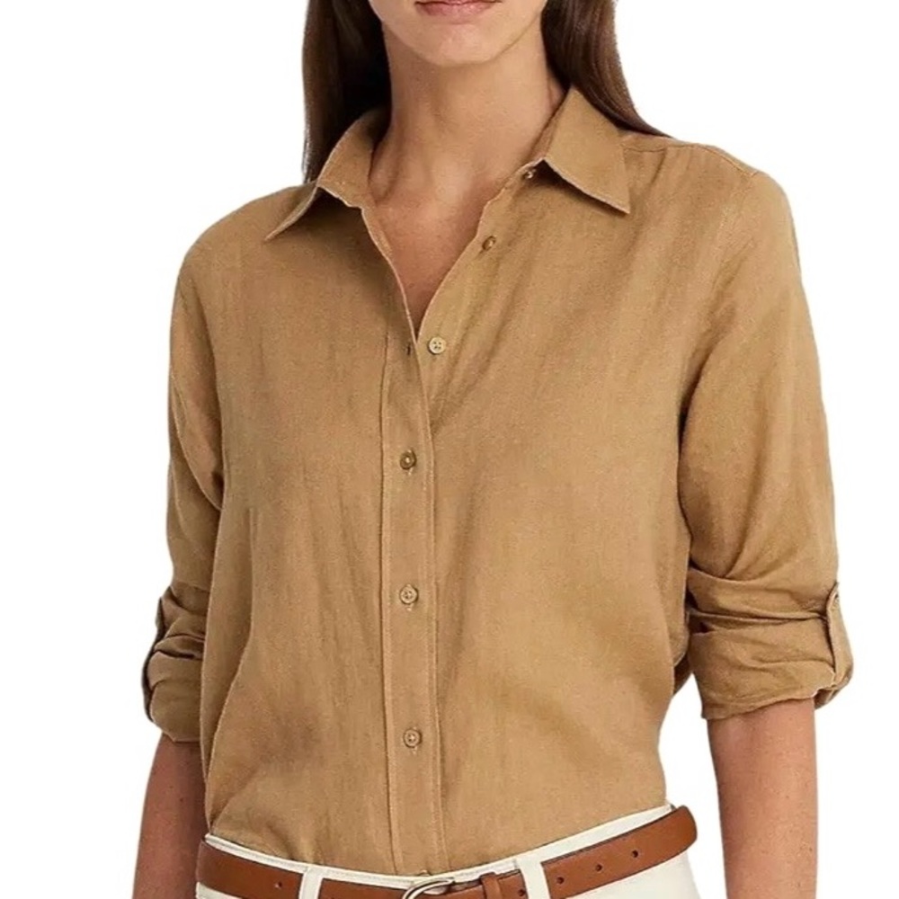 NEW 🧸 Polo Ralph Lauren Linen Shirt, XXS
